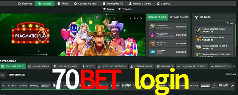 cassino 70bet login